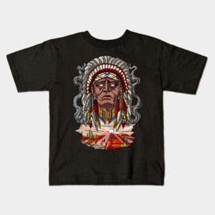 Native American Chief Kids T-Shirt